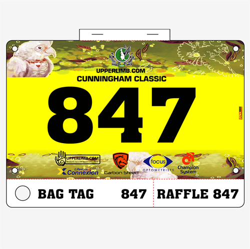 Show details for Full Colour Two Sided Race Bibs with Tear off Tags