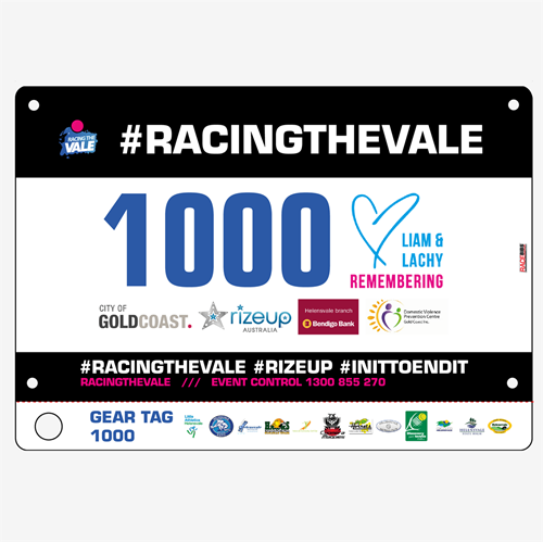 Show details for Full Colour One Sided Race Bibs with Tear off Tags