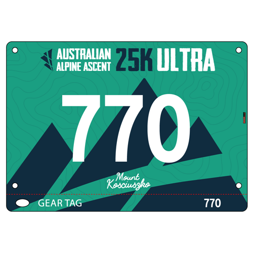 Show details for Full Colour Front, Black and White Reverse Race Bibs with Tear off Tags