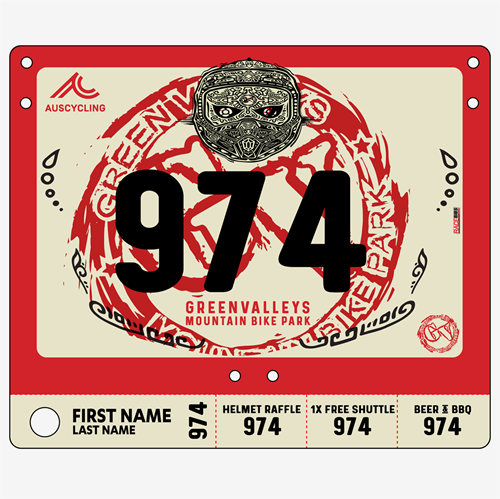 Show details for Full Colour One Sided Economical Race Numbers with Tear off Tags