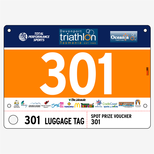 Show details for Full Colour One Sided Race Bibs with Tear off Tags