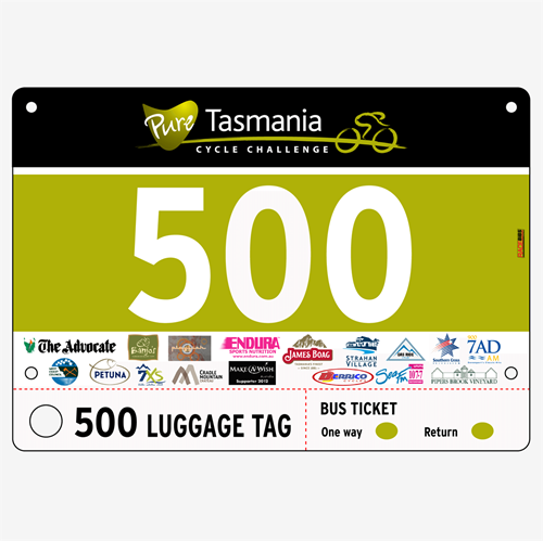 Show details for Full Colour One Sided Race Bibs with Tear off Tags