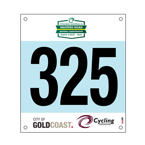 Picture of Full Colour One Sided UCI Race Bibs