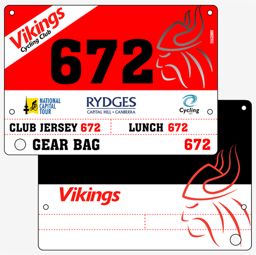 Show details for Full Colour Two Sided Race Bibs with Tear off Tags