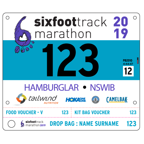 Show details for Full Colour Front, Black and White Reverse Race Bibs with Tear off Tags