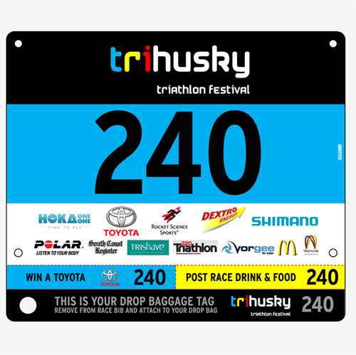 Show details for Full Colour Two Sided Race Bibs with Tear off Tags