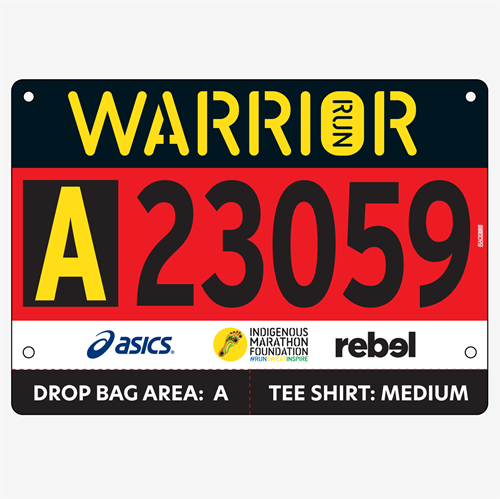 Show details for Full Colour One Sided Race Bibs with Tear off Tags