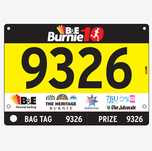 Show details for Full Colour One Sided Race Bibs with Tear off Tags