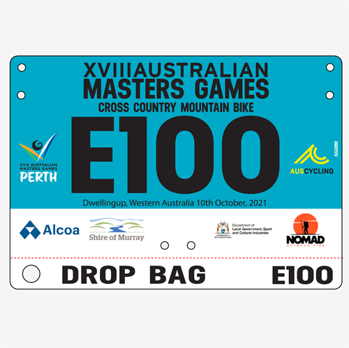 Show details for Full Colour Front, Black and White Reverse Economical Race Numbers with Tear off Tags