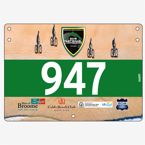 Show details for Full Colour One Sided Standard Bike Plates