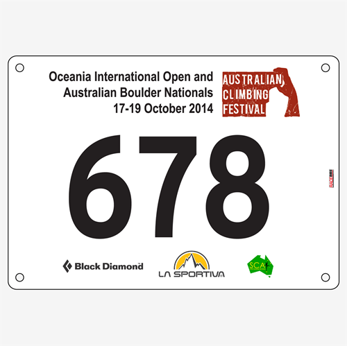 Show details for Full Colour One Sided Race Bibs