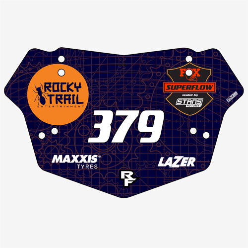 Show details for Full Colour Front, Black and White Reverse Premium Bike Plates