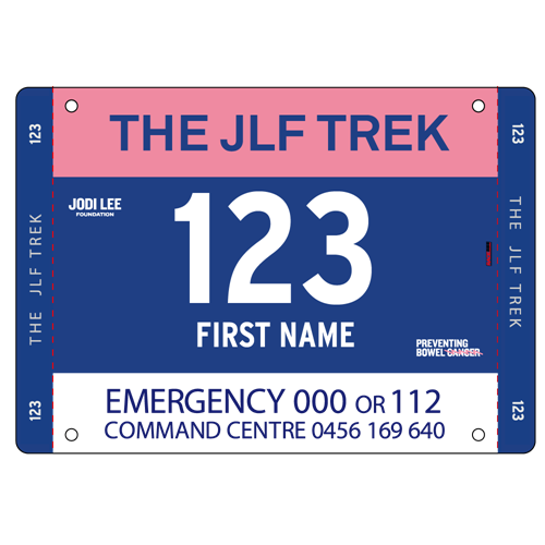 Show details for Full Colour Front, Black and White Reverse Race Bibs with Tear off Tags