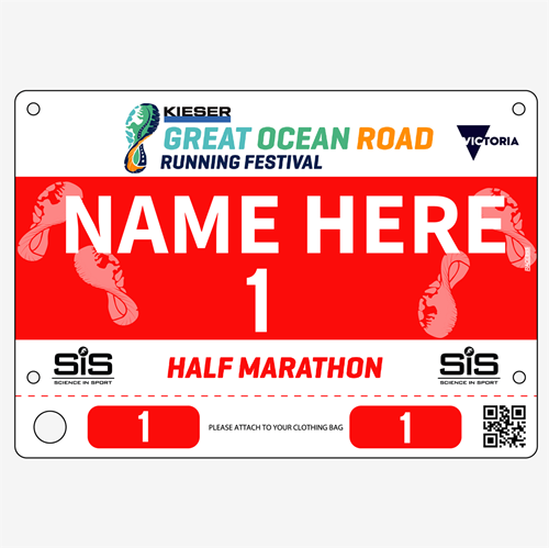 Show details for Full Colour Two Sided Race Bibs with Tear off Tags