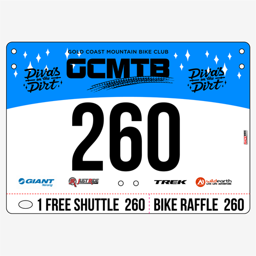 Show details for Full Colour One Sided Economical Race Numbers with Tear off Tags