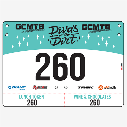 Show details for Full Colour Two Sided Economical Race Numbers with Tear off Tags