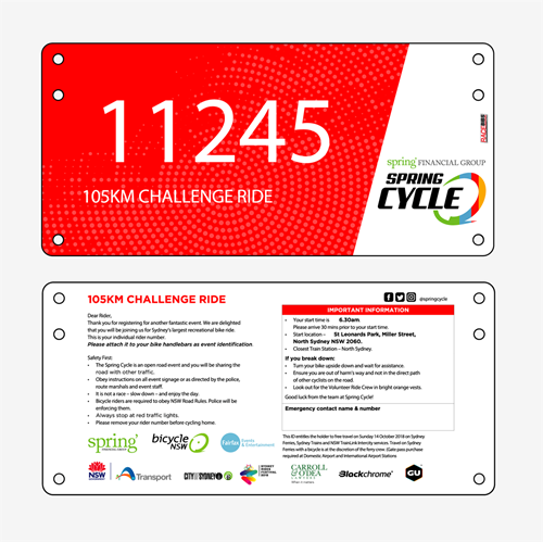 Show details for Full Colour Two Sided Race Bibs