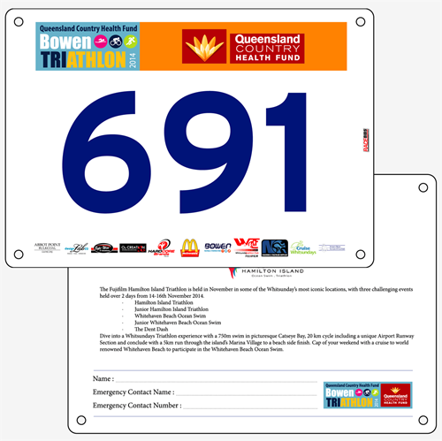 Show details for Full Colour Two Sided Race Bibs