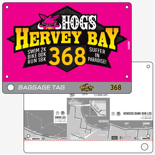 Show details for Full Colour Front, Black and White Reverse Race Bibs with Tear off Tags