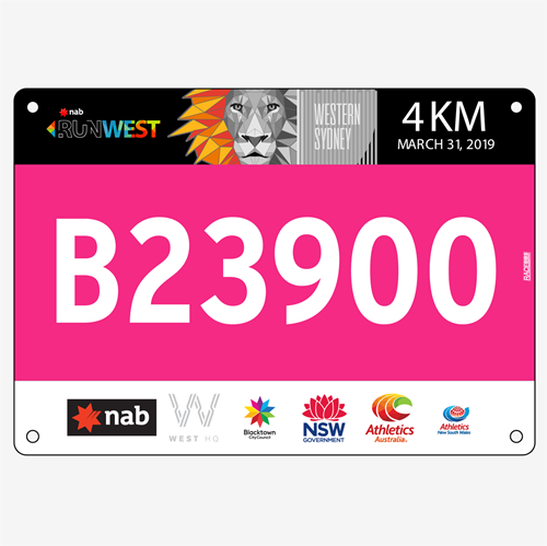 Show details for Full Colour One Sided Race Bibs