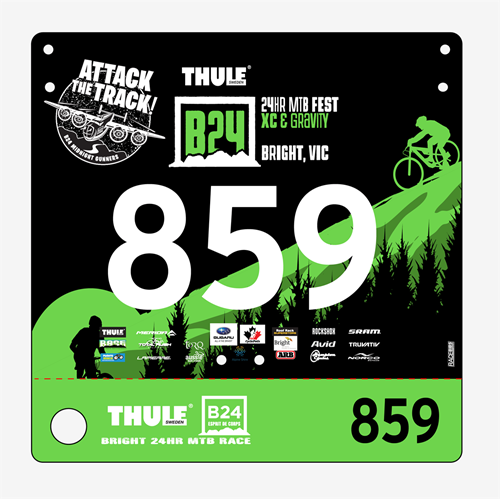 Show details for Full Colour Two Sided Economical Race Numbers with Tear off Tags