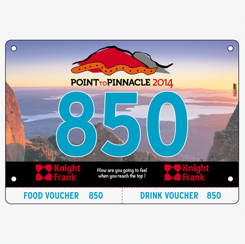 Show details for Full Colour One Sided Race Bibs with Tear off Tags