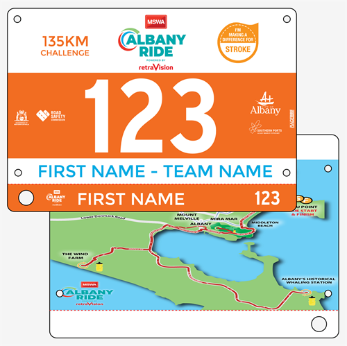 Show details for Full Colour Two Sided Race Bibs with Tear off Tags