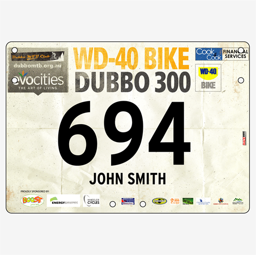 Picture of Full Colour One Sided Standard Bike Plates