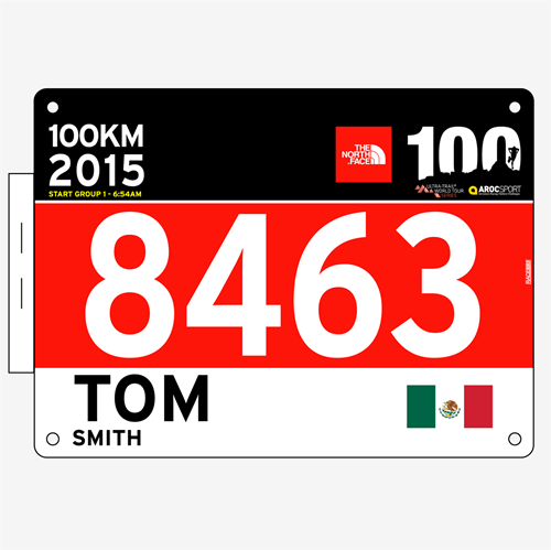 Show details for Full Colour One Sided Race Bibs with Tear off Tags