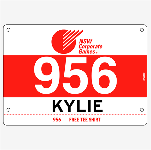 Show details for Full Colour One Sided Race Bibs with Tear off Tags