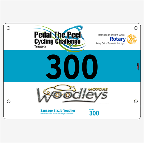 Show details for Full Colour One Sided Race Bibs with Tear off Tags