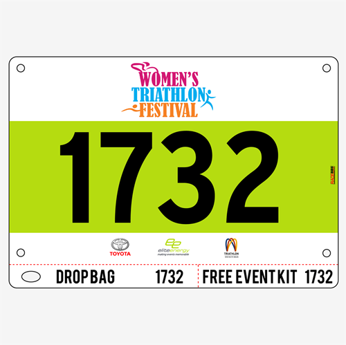Show details for Full Colour One Sided Race Bibs with Tear off Tags