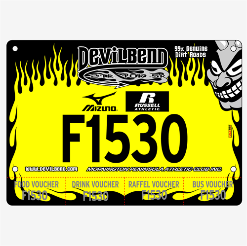 Show details for Full Colour One Sided Race Bibs with Tear off Tags