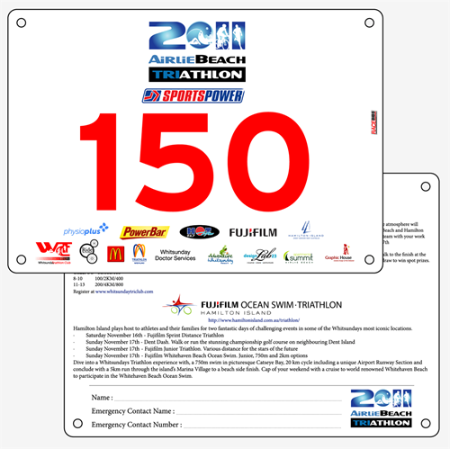 Show details for Full Colour Two Sided Race Bibs
