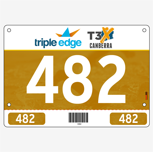 Show details for Full Colour Two Sided Race Bibs with Tear off Tags