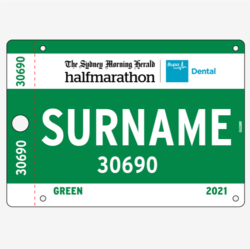Show details for Full Colour One Sided Race Bibs with Tear off Tags