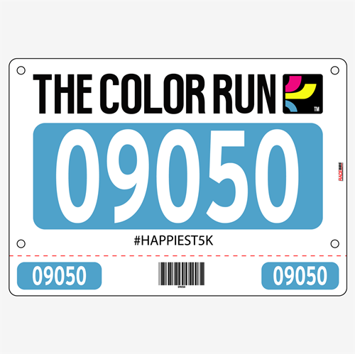 Show details for Full Colour Two Sided Race Bibs with Tear off Tags