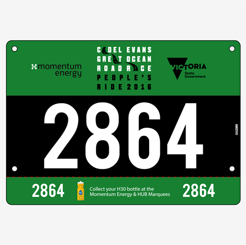 Show details for Full Colour One Sided Race Bibs with Tear off Tags